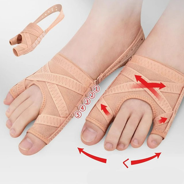 Neuer Stoff-Zehenspreizer für Hallux Valgus, verstellbare Zehenstütze - Bild 1
