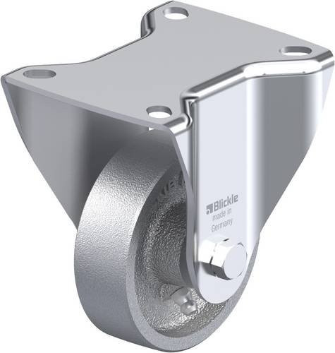 Blickle Bockrolle BK-G 80G in Silber, Rad-Durchmesser: 80 mm, Tragfähigkeit: 250 kg - Bild 1