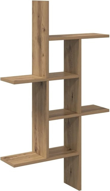 vidaXL Wandregal Artisan-Eiche in Braun, B/T/H: 61 x 15 x 102 cm - Bild 1