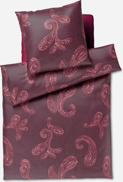 Bettwäsche JOOP! PAISLEY aus Baumwolle in Rouge mit floralem Muster - Bild 1