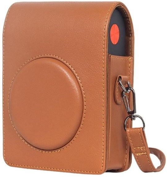 Wonderlands Retro Kamera Tasche aus Leder für Mini Shot 3 ERA / MS300 in Braun mit Schultergurt - Bild 1