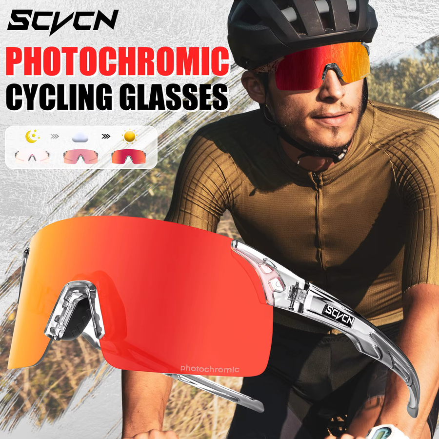 SCVCN Photochrome Fahrradbrille, Unisex, multicolour - Bild 3