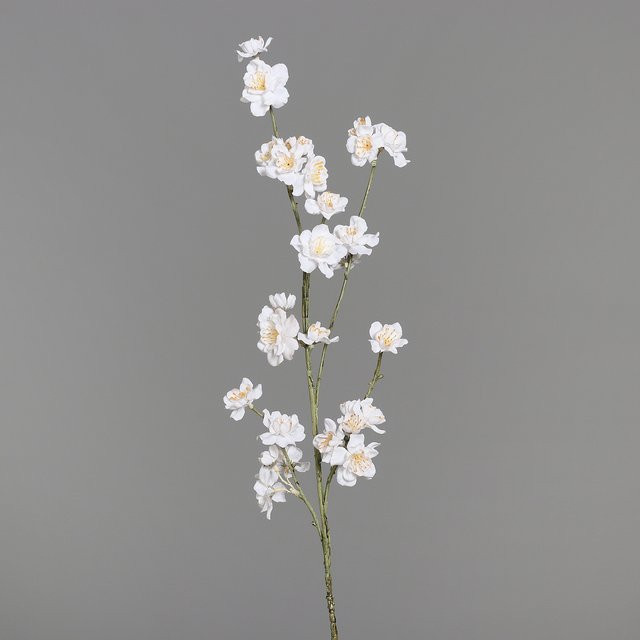 Kunstblume Kirschblütenzweig in Beige aus Kunststoff - Bild 1
