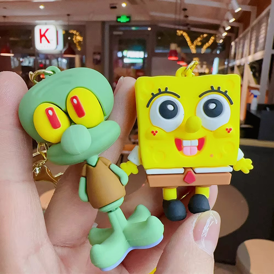 Potdemiel Schlüsselanhänger Anime SpongeBob Patrick Star Gary Thaddäus Tentakel, Unisex - Bild 2