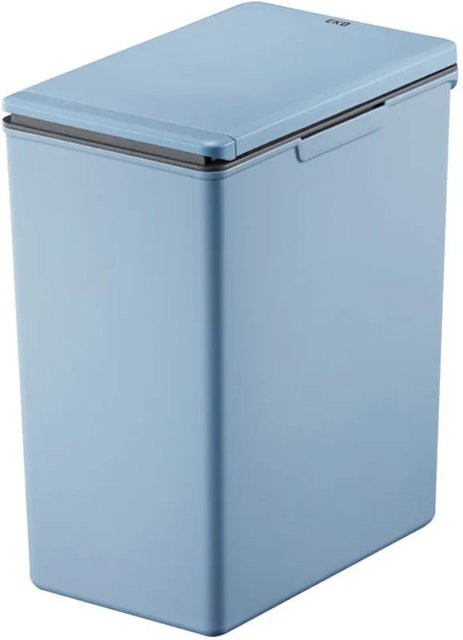 PROREGAL Moderner Quadratischer Abfalleimer mit Touch Bar Deckel, 20 Liter, Blau, H x B x T: 40 x 20,6 x 32,5 cm - Bild 1
