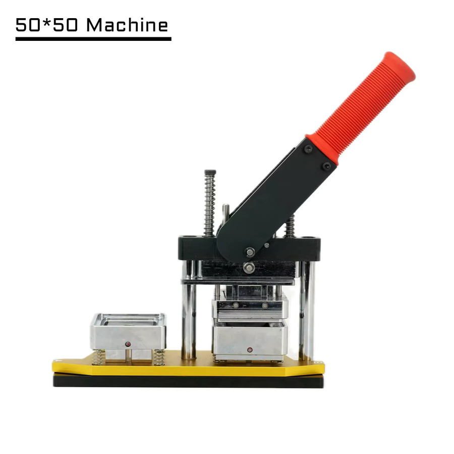 Kühlschrankmagnet-Knopfherstellungsmaschine mit Schneider Electric Schneider und 100 Magneten für quadratische Magnete 50 x 50 mm - Bild 2
