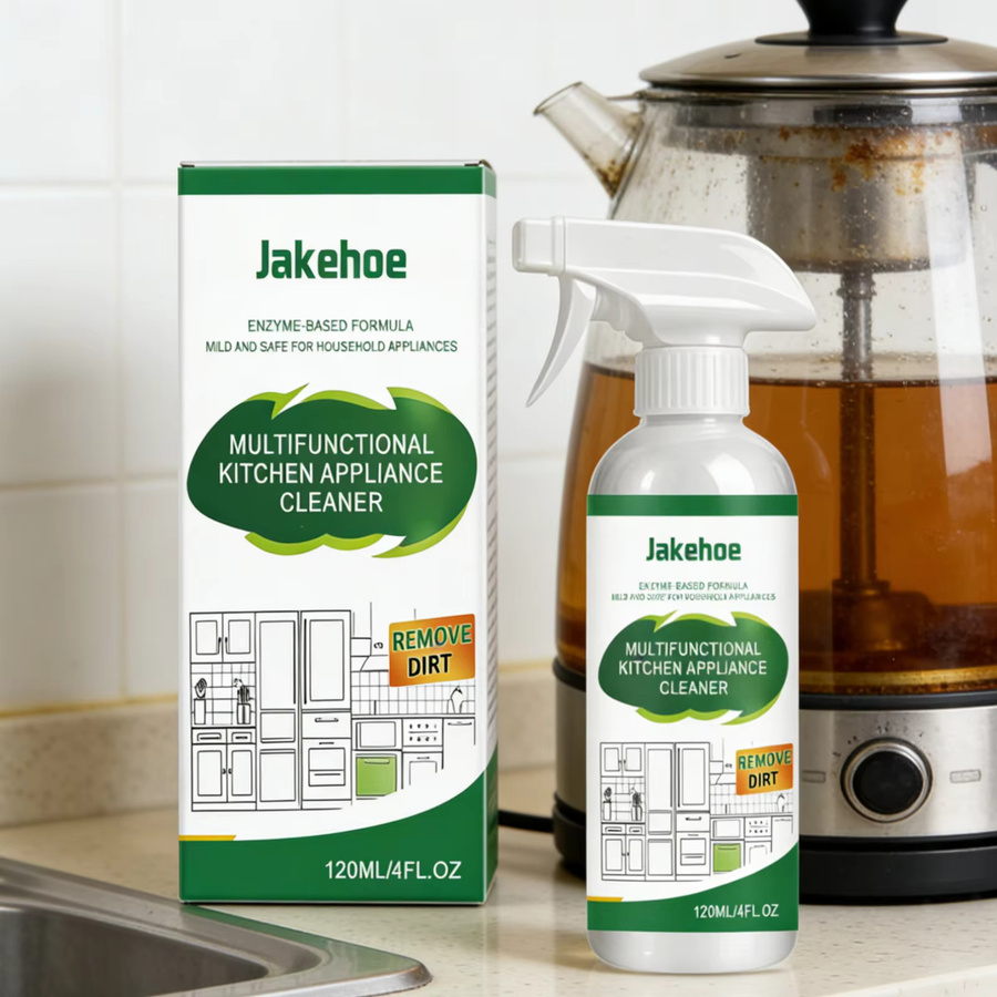 Jakehoe Küchengeräte-Reiniger Kraftvoller Fettlöser in Weiß, 120ml - Bild 2