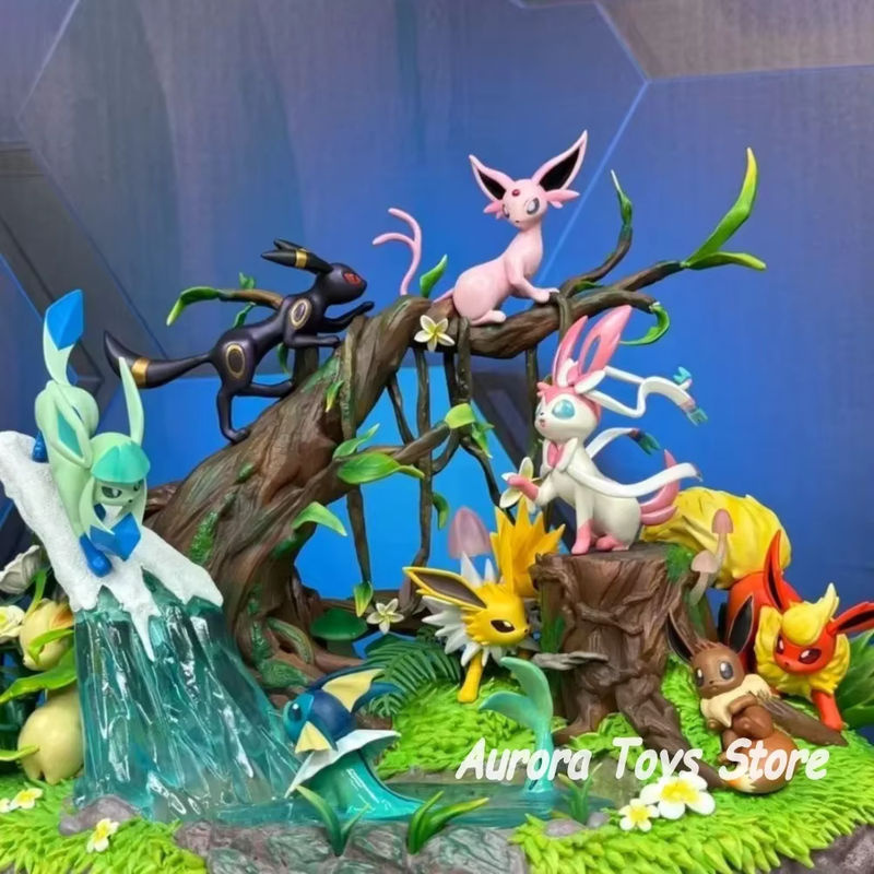 Bandai Pokemon Eeveelution Anime Figur aus Kunststoff, mehrfarbig, Höhe: 27 cm - Bild 3