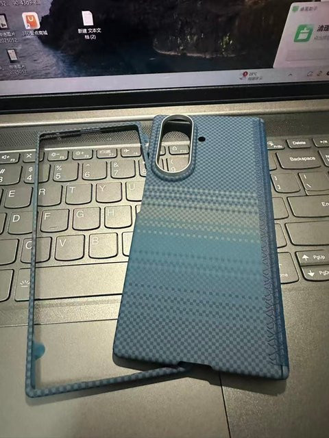 Samsung Galaxy Z Fold 7 Aramid-Hülle mit MagSafe und Qi2 Unterstützung in Blau - Bild 1