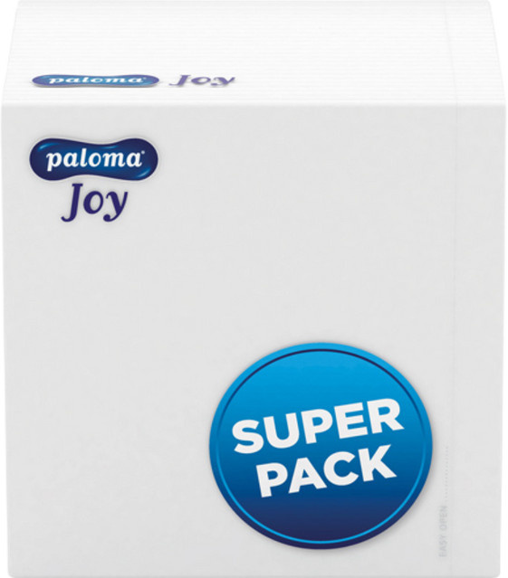 Paloma Servietten Joy weiss, 1-lagig, 35 Stück, B/B: 30 x 30 cm - Bild 1