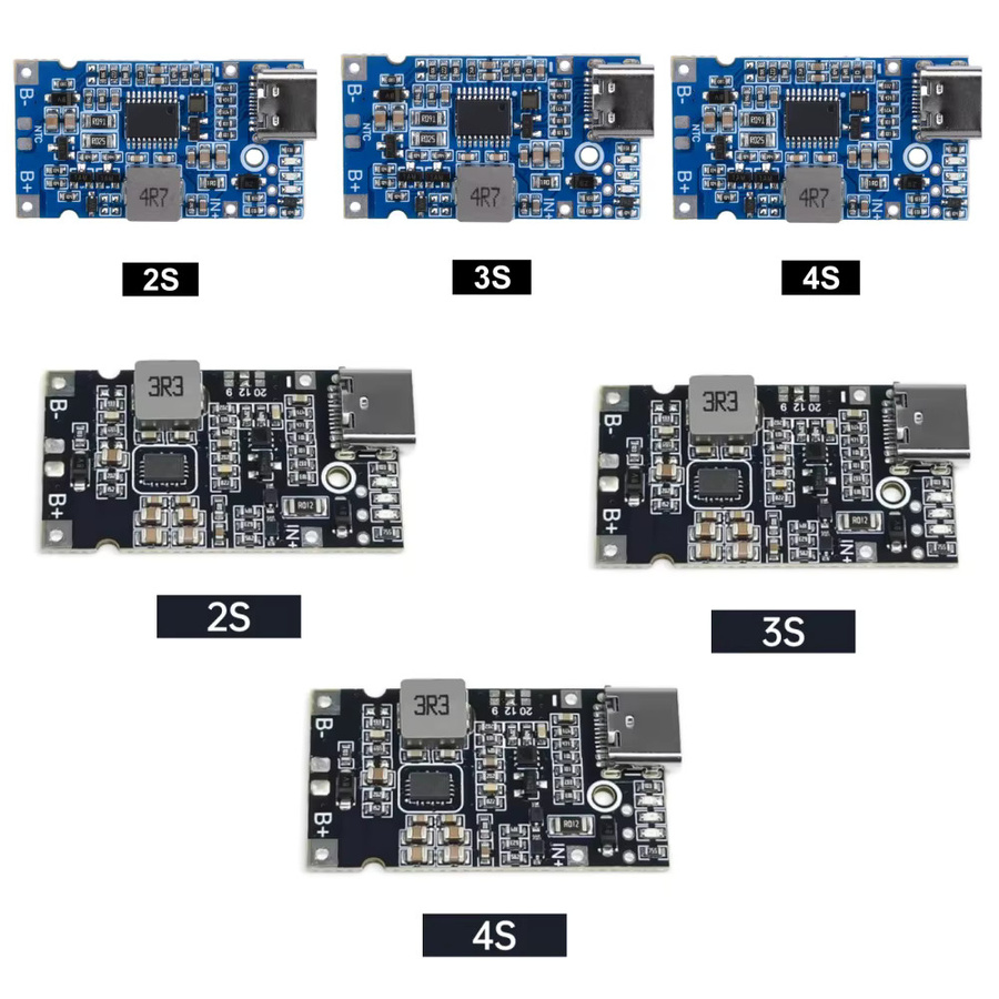 diymore Multi-Cell Step-Up Buck Schnelllade-Lademodul mit Typ-C für 18650 Lithium-Batterien (2S 3S 4S) 4,5V-15V 9V/12V - Bild 3