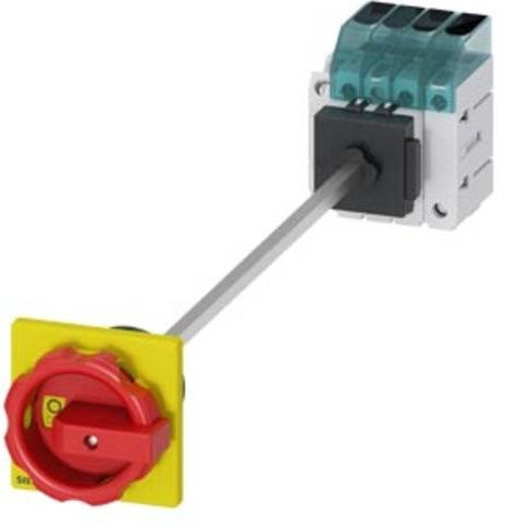 Siemens Lasttrennschalter 4polig 32A 16mm² 1 Schließer 1 Öffner Rot Gelb 690 V/AC 3LD32481TL53 - Bild 1
