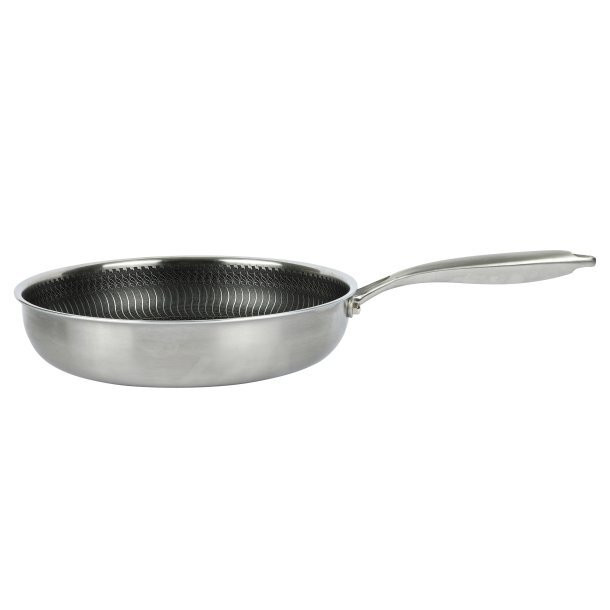 Axentia Bratpfanne aus Edelstahl mit Wabenstruktur, Durchmesser: 24 cm - Bild 1