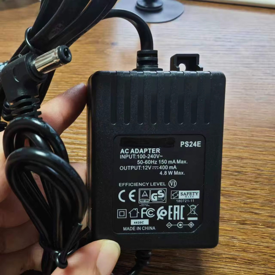 Shure PS24E Netzteil Ladegerät für drahtlose Mikrofone, 12V 400mA, 2m Länge, Schwarz, EU Stecker - Bild 3