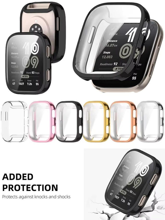 Huami Schutzhülle für Amazfit Bip 6, Schwarz, Transparent, Unisex - Bild 6