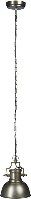 Relaxdays Hängeleuchte aus Metall in Anthrazit und Silber im Industrial Stil, Glockenform, H x B x T: 130 x 21 x 21 cm - Bild 1