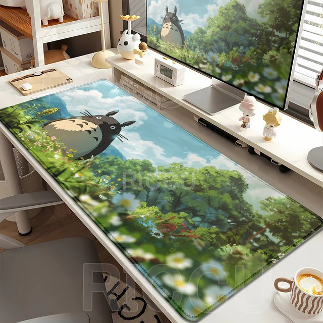 Riccu Anime Totoro XXL-Mauspad Multicolor, B: 90 cm, T: 40 cm - Bild 1