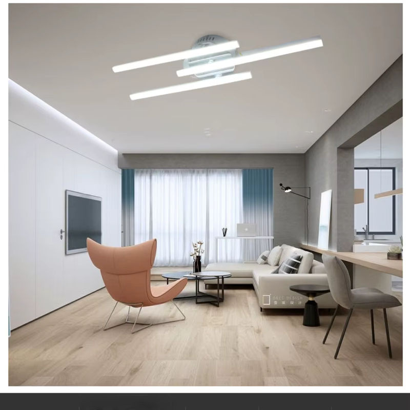 Dimmbare Nordic LED Deckenleuchte aus Aluminium von JOYINLED in Silber und Weiß - Bild 2