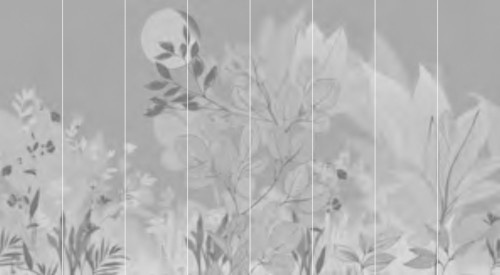 Jannelli & Volpi Mural Belvedere 41310 Tapete mit floralem Botanical-Design in Grau aus Vinyl - Bild 1