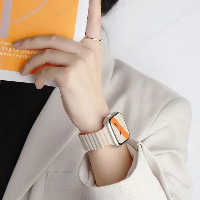 JBAILI Uhrenarmband Silikon, Weiß, Unisex - Bild 1