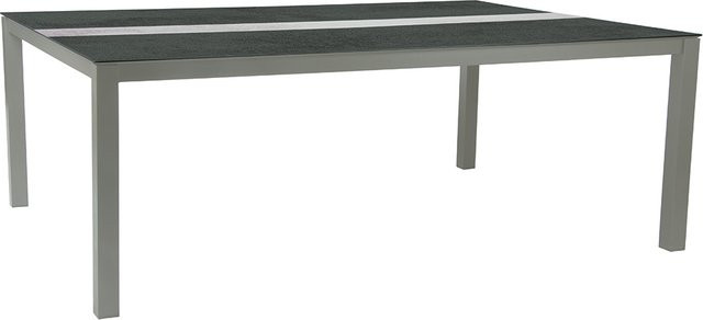 Stern Tisch Silverstar 2.0 aus Aluminium in Graphit mit Tischplatte in Zement/Zement hell, B/T: 200 x 140 cm - Bild 1