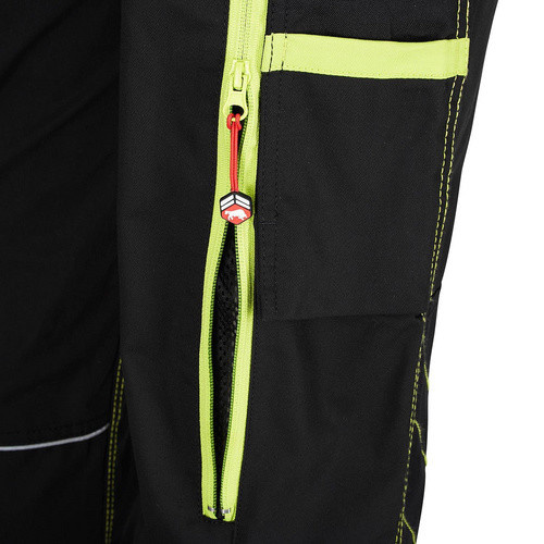 BULLSTAR Arbeitshose ULTRA in Schwarz mit reflektierenden Elementen aus Poly-Cotton - Bild 2