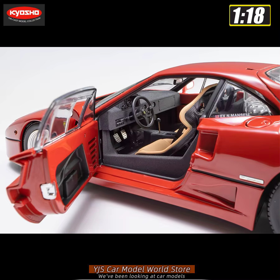 KYOSHO F40 Light Weight, Druckgussmodell, 1:18, Rot Blau, ab 14 Jahren - Bild 3