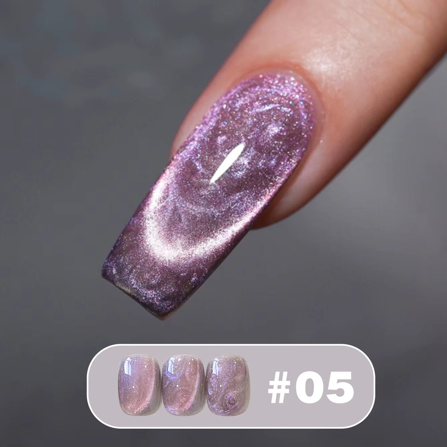 MIANEL Aurora Perlmutt Wirbel Katzenauge Magnetischer Gel Nagellack, 10 ml - Bild 5