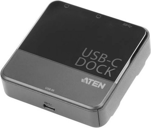ATEN UH3233 Mini-Dock USB-C mit 2 x HDMI und USB-A in Schwarz, Blau und Orange - Bild 2