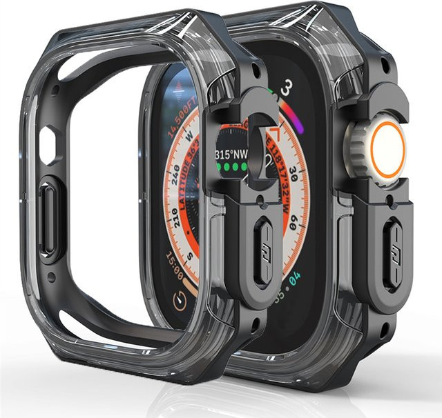 CAOWTAN Schutzrahmen für Apple Watch, PC, Blue - Bild 1