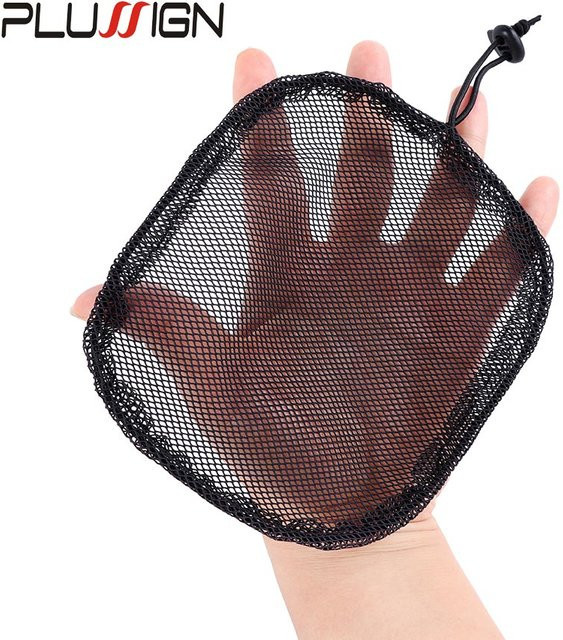 Plussign Haarnetze für Afro-Haarknoten, 5 Stück, Schwarz, Unisex - Bild 1