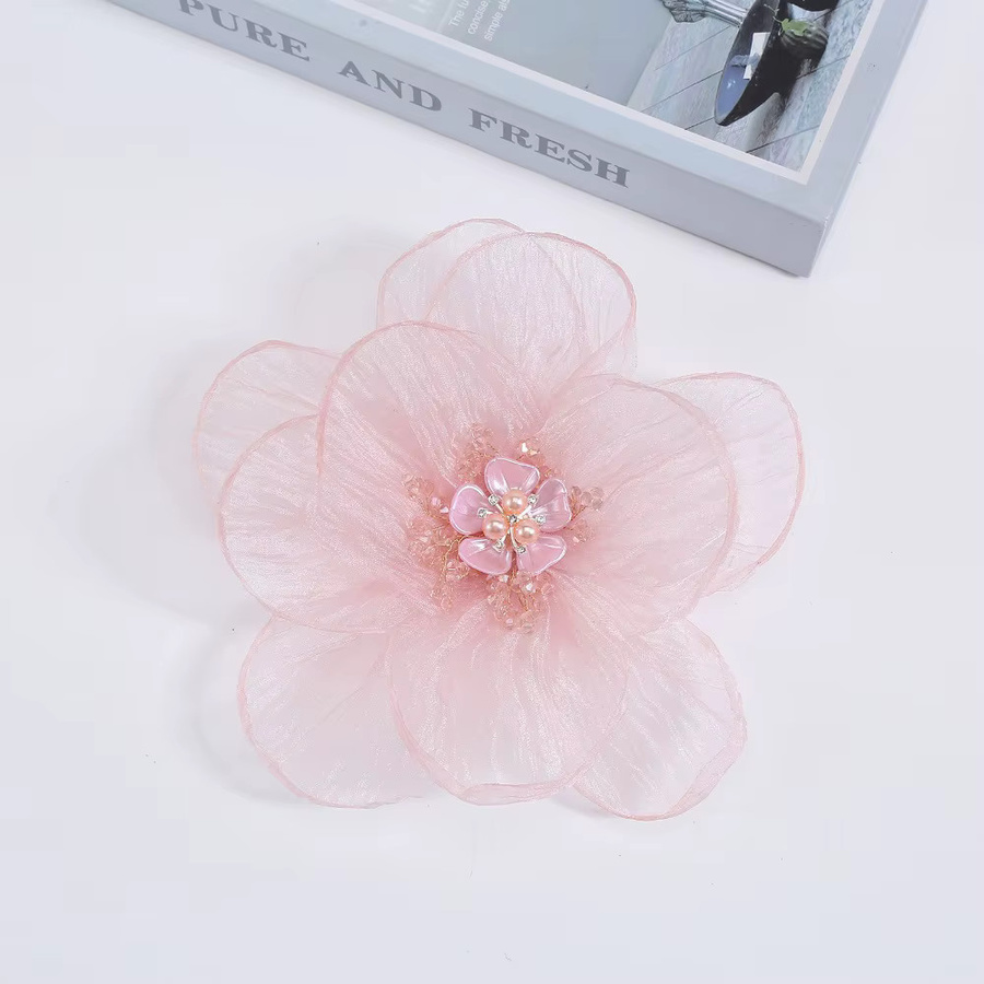 i-Remiel Blumenbrosche Perle, Stoff, Damen - Bild 2