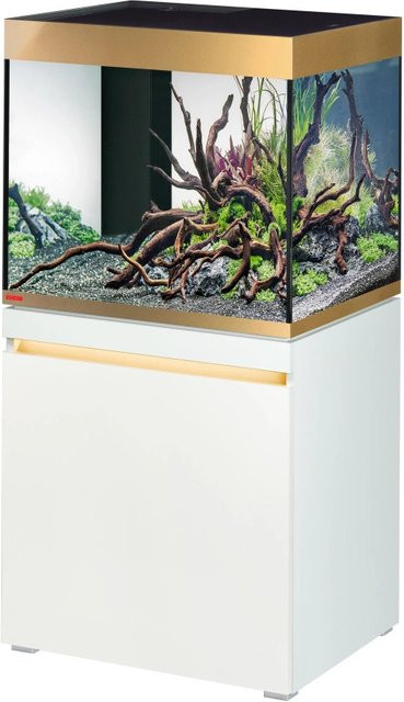 Eheim Aquarium-Kombination Incpiria 230 Limited Edition in Weiß-Gold mit Schwarzglas - Bild 1