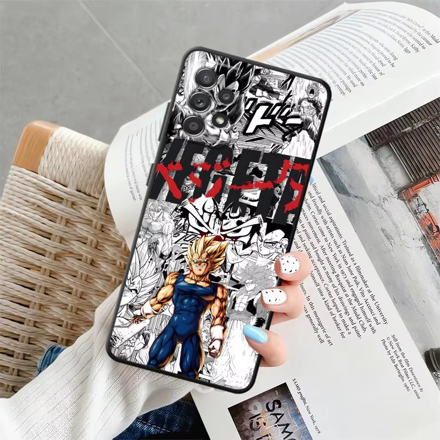Dragon Ball Comic Vegeta Handyhülle aus weichem Material in Schwarz für Samsung Galaxy A-Serie (A22, A23, A24, A25, A26, A32, A35, A36, A41, A52, A53, A55, A71, A72) - Bild 6