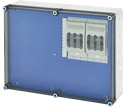 Hensel NH-Sicherungshalter 20001434, 3-polig, 125 A, 800 V, Sicherungsgröße 0, blau - Bild 1
