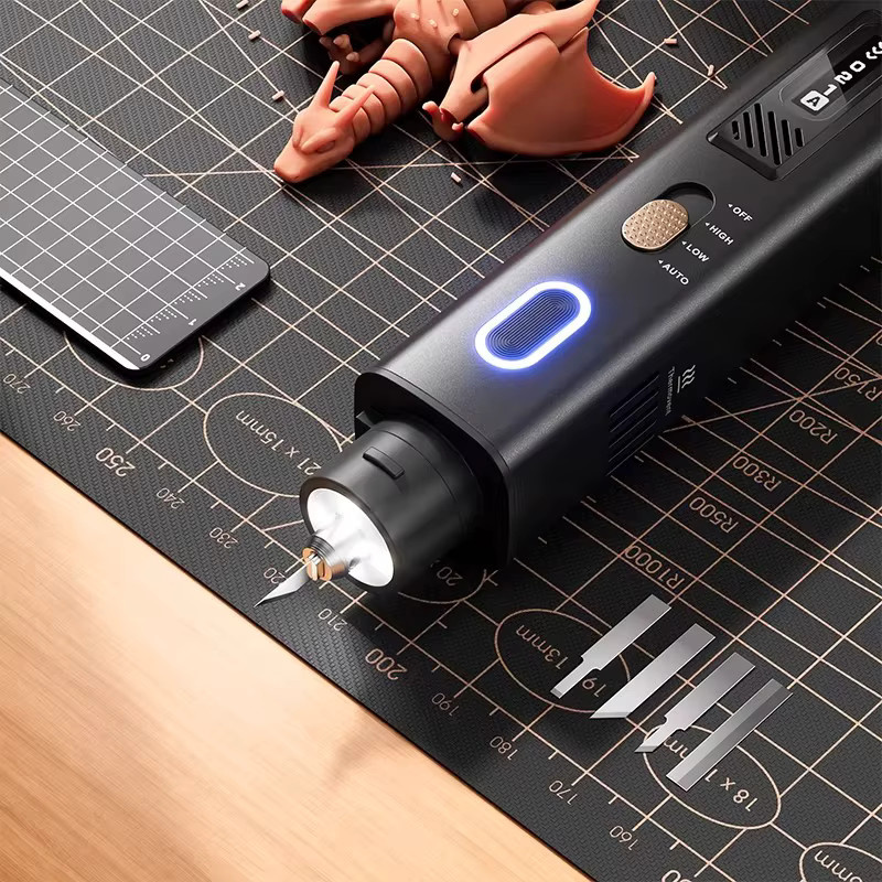 TEBAK JM-Y10 PRO Ultraschall-Schneidegerät 30W 40KHz Handgehaltenes Elektrisches Schneidewerkzeug in Schwarz für 3D-Drucke, Acryl, Kunststoff und Holz - Bild 4