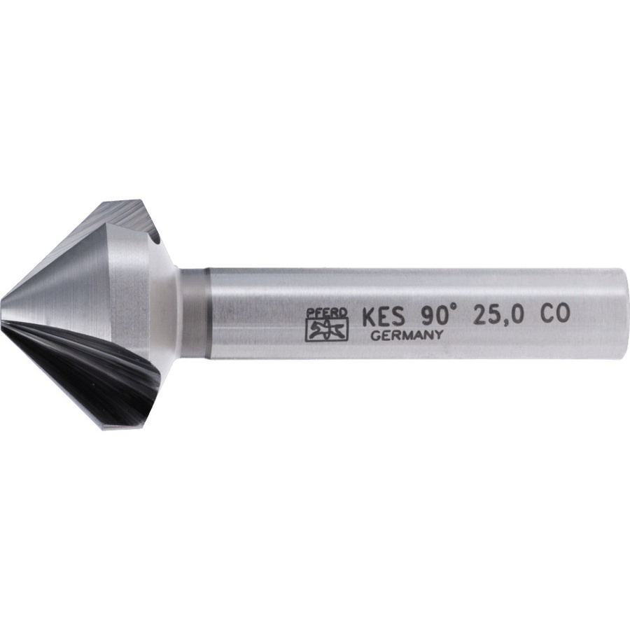 PFERD Kegelsenker und Entgratsenker HSSE-Co5 Ø 25 mm mit 90° Winkel und 10 mm Schaft Durchmesser in Silber - Bild 2