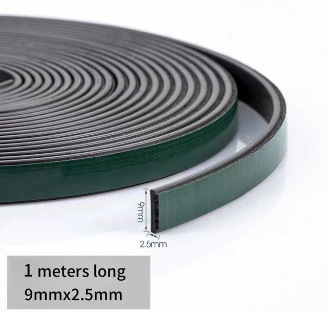 Magnetisches selbstklebendes Türdichtungsband von MIRA LIVING in Grau, flexibles Magnetband für Tür und Fenster zur Staubabdichtung und Antikollision - Bild 1