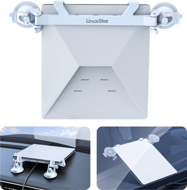 FONKEN Starlink Mini Schiebedach-Saugnapf Autohalterung mit 2 Saugnapf-Basis in Weiß - Bild 1