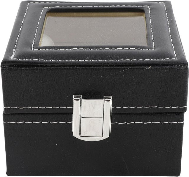 KONNWEI Uhrenaufbewahrungs-Displayetui Box, 2 Fächer, gray, Unisex - Bild 1