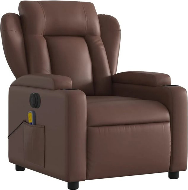 vidaXL Massagesessel Elektrisch Modell 5 in Braun aus Kunstleder - Bild 1