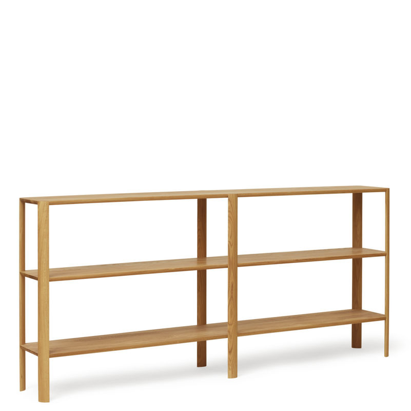 Form&Refine Leaf Regal 2x3 in Braun mit modernem Design und offener Rückseite - Bild 2
