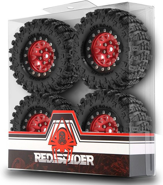 RC Aluminium 1,3 Räder Reifen Swamp Claw Mud Terrain, 66 * 26 mm, für 1/18 1/24 SCX24 TRX4M Upgrade RC Crawler Car, Räder - Bild 1