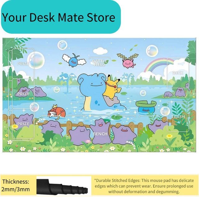 Potdemiel Pokémon Ditto & Lapras TCG Spielmatte, Zubehör, Bunt / Mehrfarbig - Bild 1