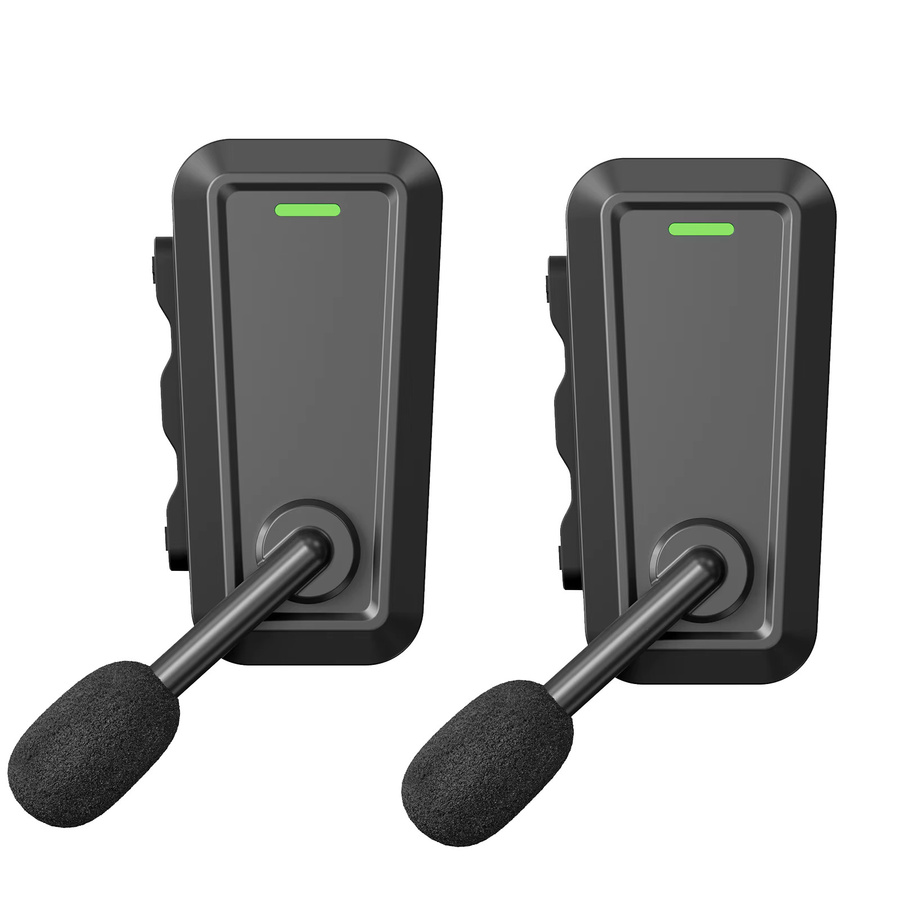 Kebidumei Motorradhelm-Headset mit Bluetooth 6.0 Intercom und wasserdichten Kopfhörern in Schwarz - Bild 3