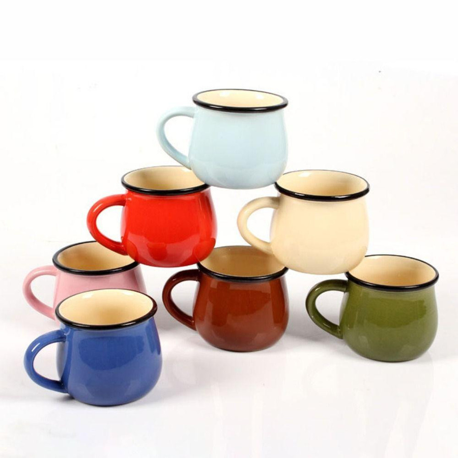 Hejun Kaffeetasse und Teetasse aus Keramik in Rot, 300/400 ml - Bild 3