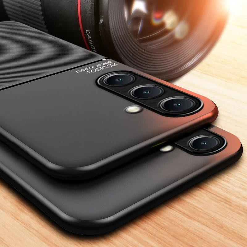 Samsung Galaxy S25 FE 5G Business Handyhülle mit Lederstruktur und Magnetfunktion in Schwarz, Blau, Grün oder Rot - Bild 2
