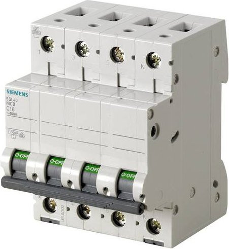 Siemens Leitungsschutzschalter 5SL4650-7 50A 400V in Weiß - Bild 1