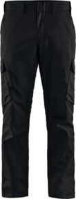 BLAKLÄDER Industrie Bundhose Stretch in Schwarz/Dunkelgrau mit Reflexstreifen, Konfektionsgröße DE: 60 - Bild 1