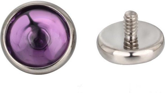 Piercing Lippen- & Zungenstecker, Titan, Tigerauge & Katzenauge, Damen - Bild 1